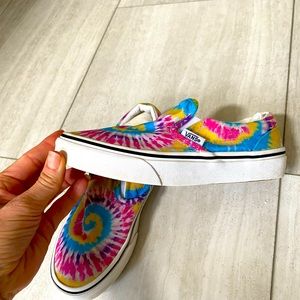 Tie dyed vans,size 2 great condition
